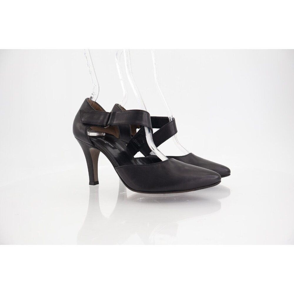 Paul Green Women's Desire D'orsay Pump Size 6 Pointed Black Leather Heels